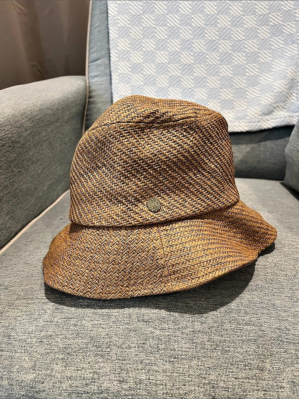 Vince Camuto Woven Sun Hat Brown